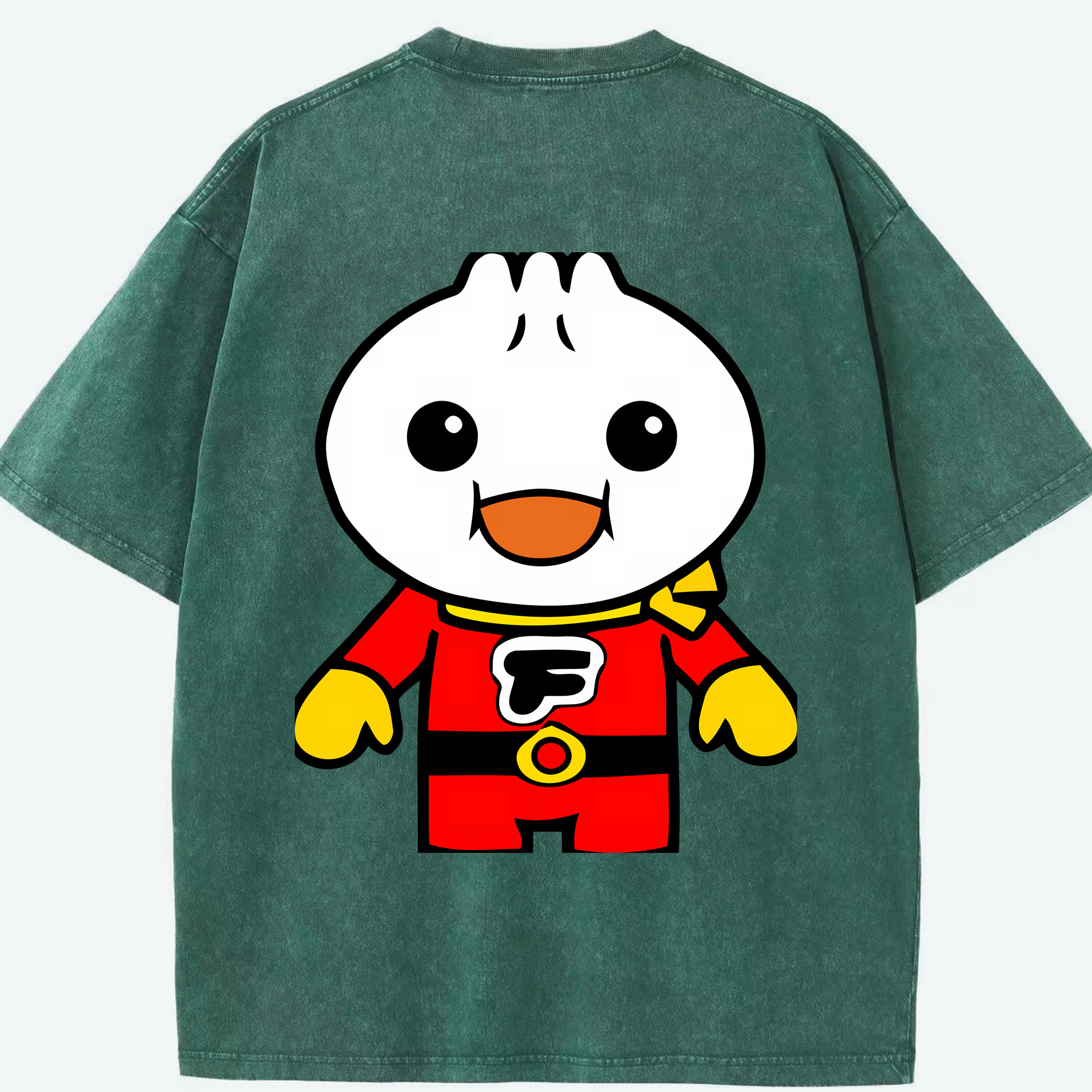 （画像用） アンパンマン Anpanman 綿100% ヴィンテージ風 半袖Tシャツ（背面プリント）